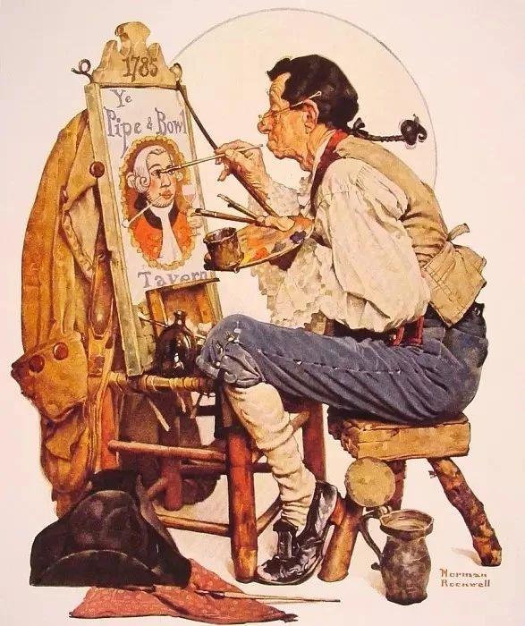 最贵的美国插画大师 | 诺曼洛克威尔 ????,插画,诺曼洛克威尔,上方,诺尔曼,罗克威尔,Rockwell,插画家,社会生活,百态,纪录