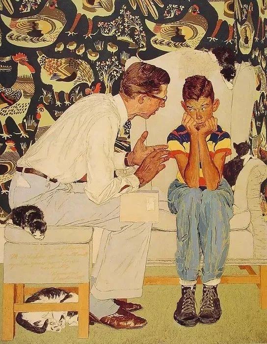 最贵的美国插画大师 | 诺曼洛克威尔 ????,插画,诺曼洛克威尔,上方,诺尔曼,罗克威尔,Rockwell,插画家,社会生活,百态,纪录