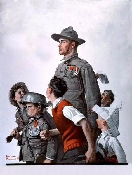 最贵的美国插画大师 | 诺曼洛克威尔 ????,插画,诺曼洛克威尔,上方,诺尔曼,罗克威尔,Rockwell,插画家,社会生活,百态,纪录