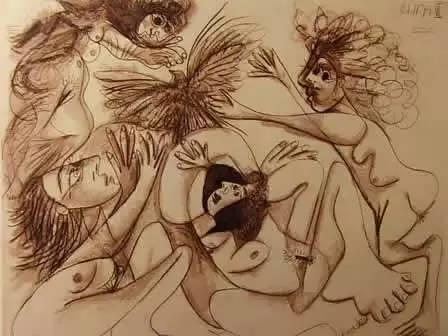 《德加在妓女中间》,许多世界级大师笔下的女神都是妓女,性工作者成就了世界艺术!,妓女,女神,性工作者,梵高,妓院,席勒,德加,模特,西嫣,马奈
