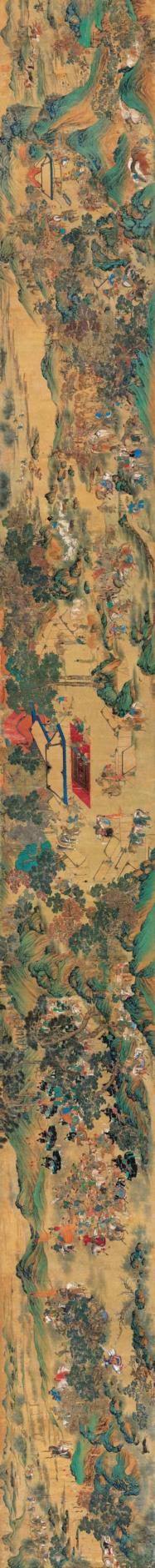 【保利艺术嘉年华】震古烁今?—?《元人秋猎图》,元人秋猎图,保利,嘉年华,书画,石渠宝笈,秋猎,人物,古代,宫廷,手卷