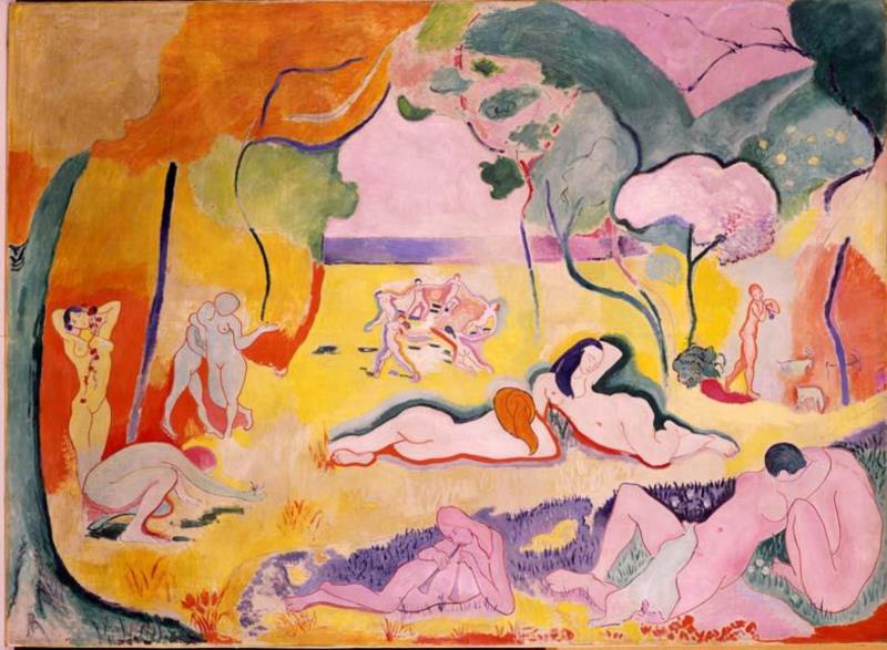 马蒂斯 |《生命的喜悦》，176.5 cm × 240.7 cm，布面油画，1906年,Yve-Alain Bois | 毕加索与抽象（上）,毕加索,Yve,Bois,绘画,卡恩维勒,塞拉,油画,博瓦,艺术史,教授