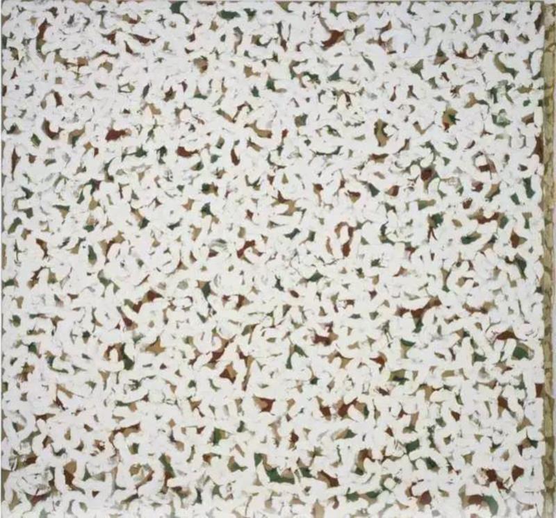 《无题》，布面油画，63英寸x63英寸，1962,保安大叔转型搞艺术 —— 罗伯特·雷曼,保安,罗伯特·雷曼,雷曼,白色,罗伯特,绘画,抽象表现主义,极简主义,油画,MoMA