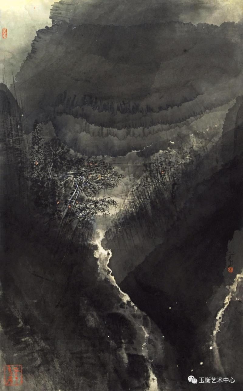 《细水无声》The Soundless Streams,玉衡评论｜张小夏XIAO XIA「中国文人绘画的空间内涵」,张小夏,XIA,玉衡,评论,绘画,西湖,水墨,玉衡艺术中心,博览会,平远