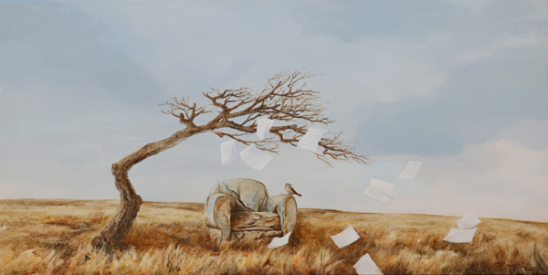 张庆慧 这么近，那么远-28 60cm×120cm 油画 布面 2015年 西安工业大学艺术学院;25616-1.jpg