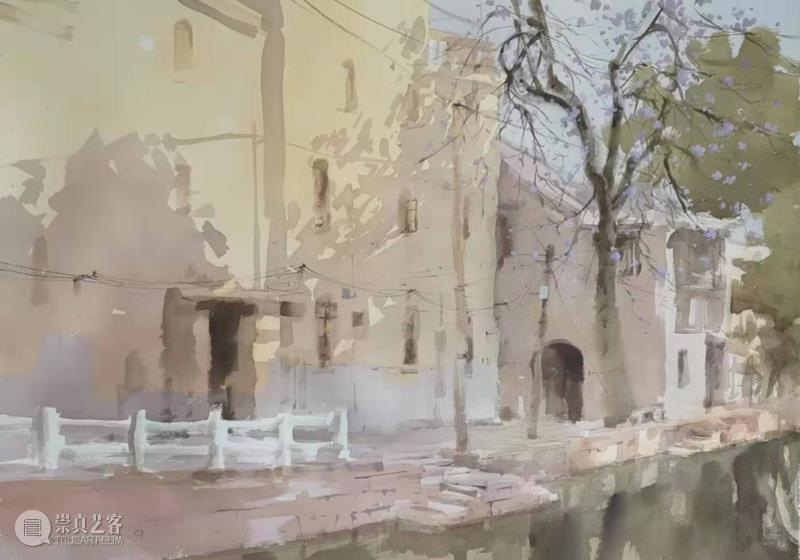 王平,荻港,水彩, 76x52cm,2019.jpg