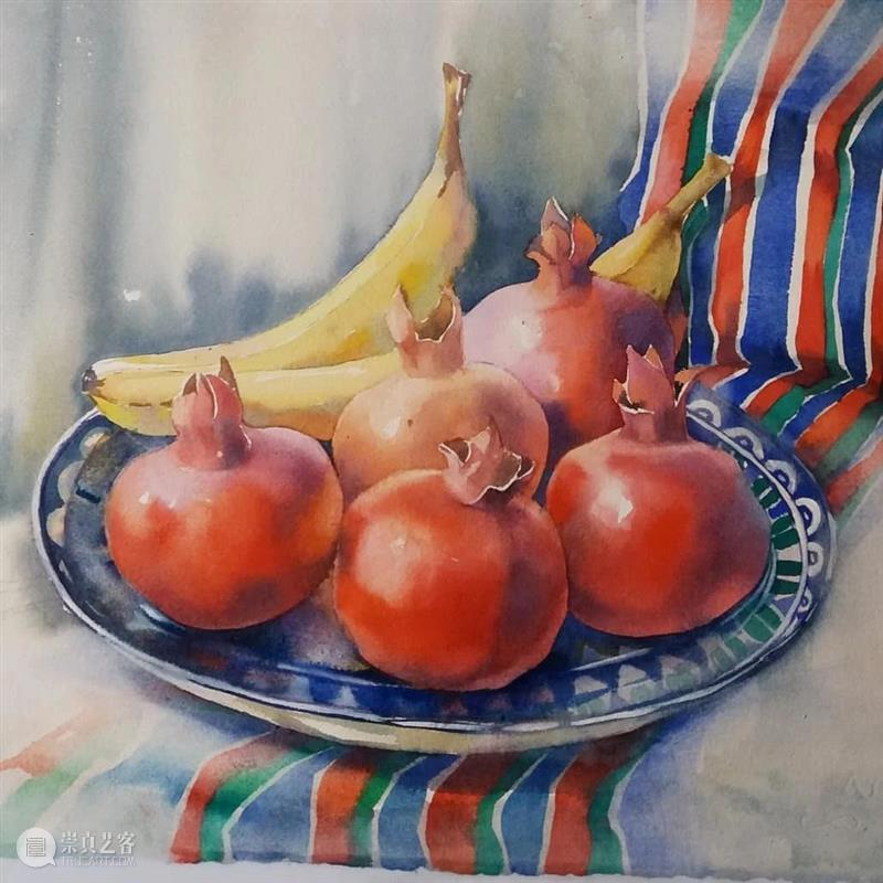 静物画　水彩画　SHO 水彩静物】颜色美到你震惊~ | 艺术家Nina Orlova作品- 美术志- 崇真艺客