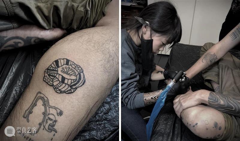 太酷了！这个小姑娘11岁，是世界上最年轻的纹身师，爸爸的身体是她的画布！ 世界上 纹身师 爸爸 身体 画布 小姑娘 纹身 终身 错误 这个词 崇真艺客