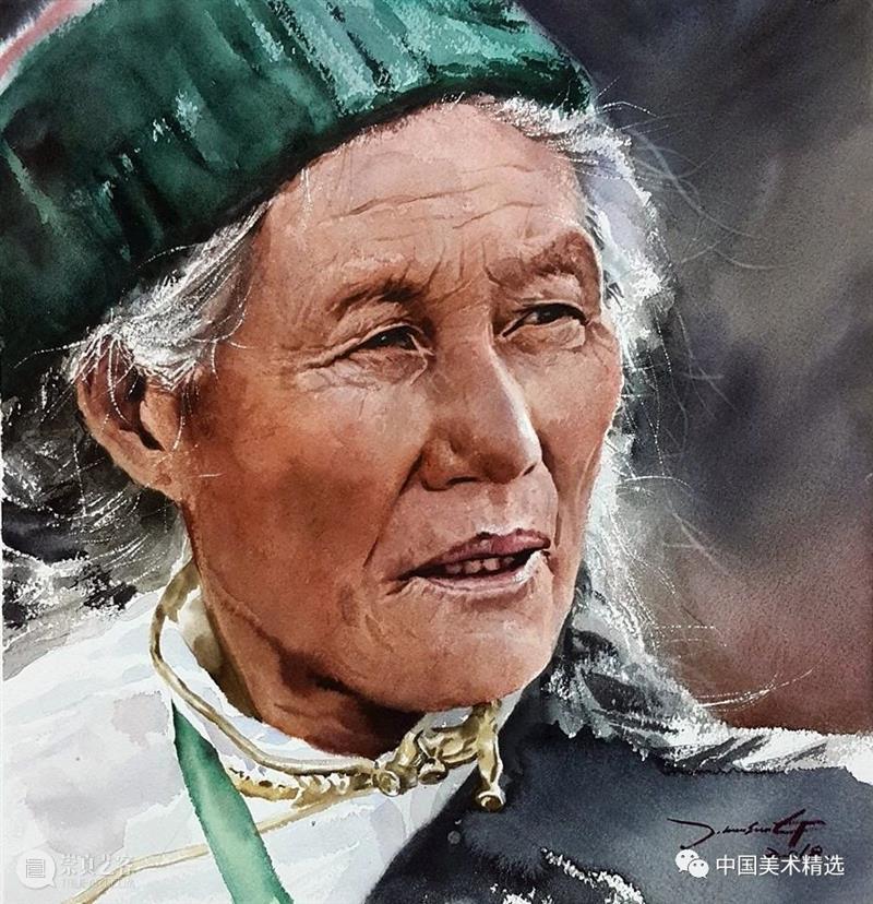 水彩人物可以这么表现 水彩 人物 韩国 画家 Hun sung 色彩 画面 炭笔 Jung 崇真艺客