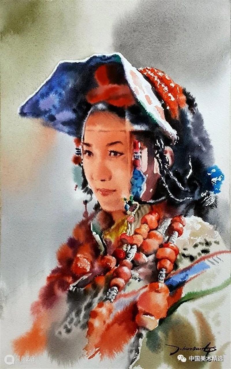 水彩人物可以这么表现 水彩 人物 韩国 画家 Hun sung 色彩 画面 炭笔 Jung 崇真艺客