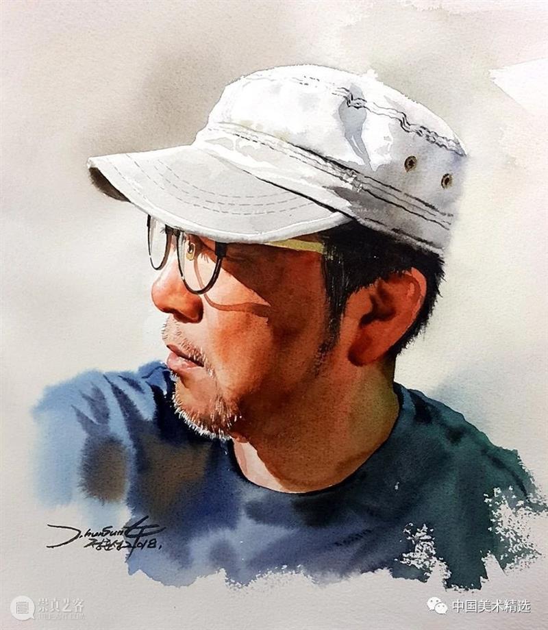 水彩人物可以这么表现 水彩 人物 韩国 画家 Hun sung 色彩 画面 炭笔 Jung 崇真艺客