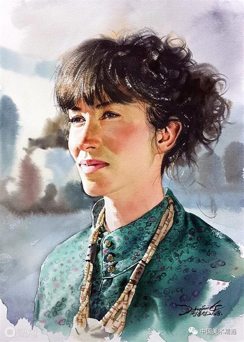 水彩人物可以这么表现 水彩 人物 韩国 画家 Hun sung 色彩 画面 炭笔 Jung 崇真艺客