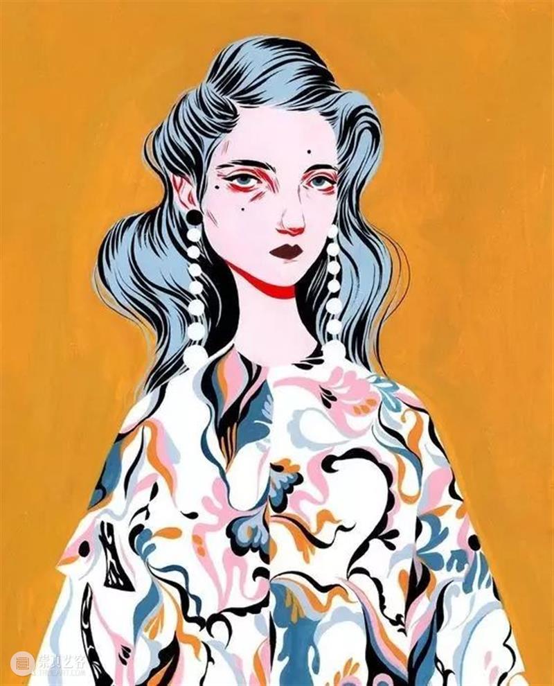 插画丨她笔下的人物时髦又有趣，神秘又忧郁 笔下 插画 人物 上方 中国舞台美术学会 右上 星标 本文 画家 联盟 崇真艺客