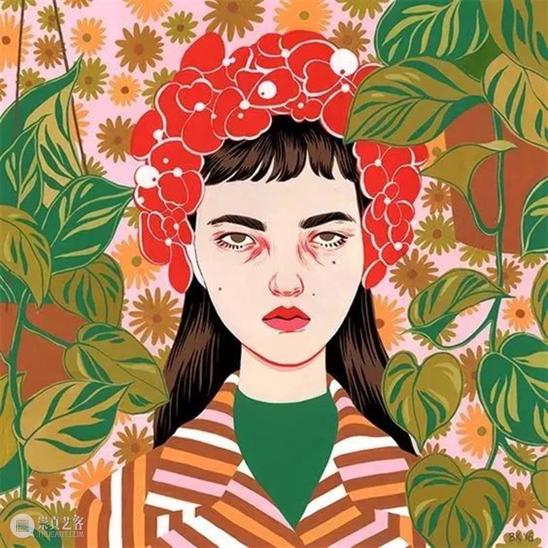 插画丨她笔下的人物时髦又有趣，神秘又忧郁 笔下 插画 人物 上方 中国舞台美术学会 右上 星标 本文 画家 联盟 崇真艺客