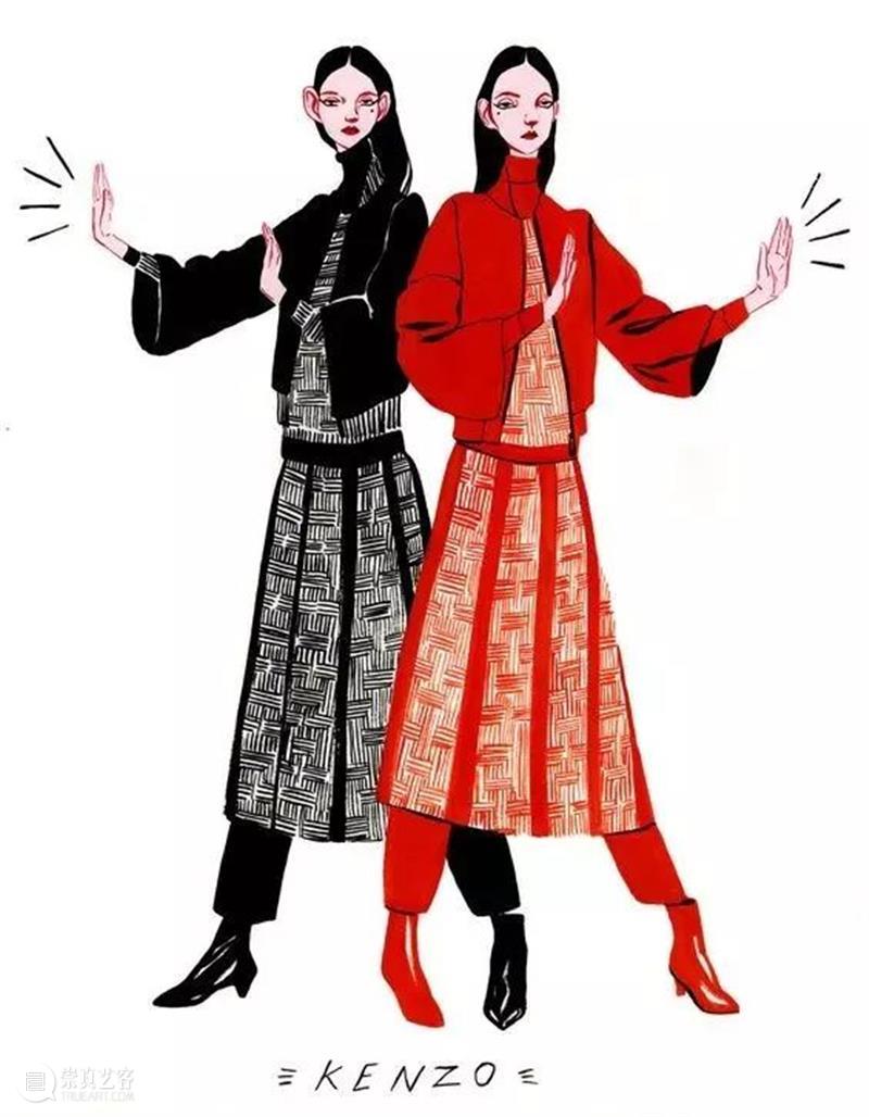 插画丨她笔下的人物时髦又有趣，神秘又忧郁 笔下 插画 人物 上方 中国舞台美术学会 右上 星标 本文 画家 联盟 崇真艺客