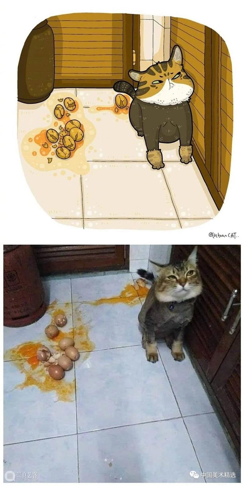 做一只有趣的猫咪 猫咪 插画师 ROCKYS 瞬间 原图 灵魂 画作 作品 往期 好文 崇真艺客