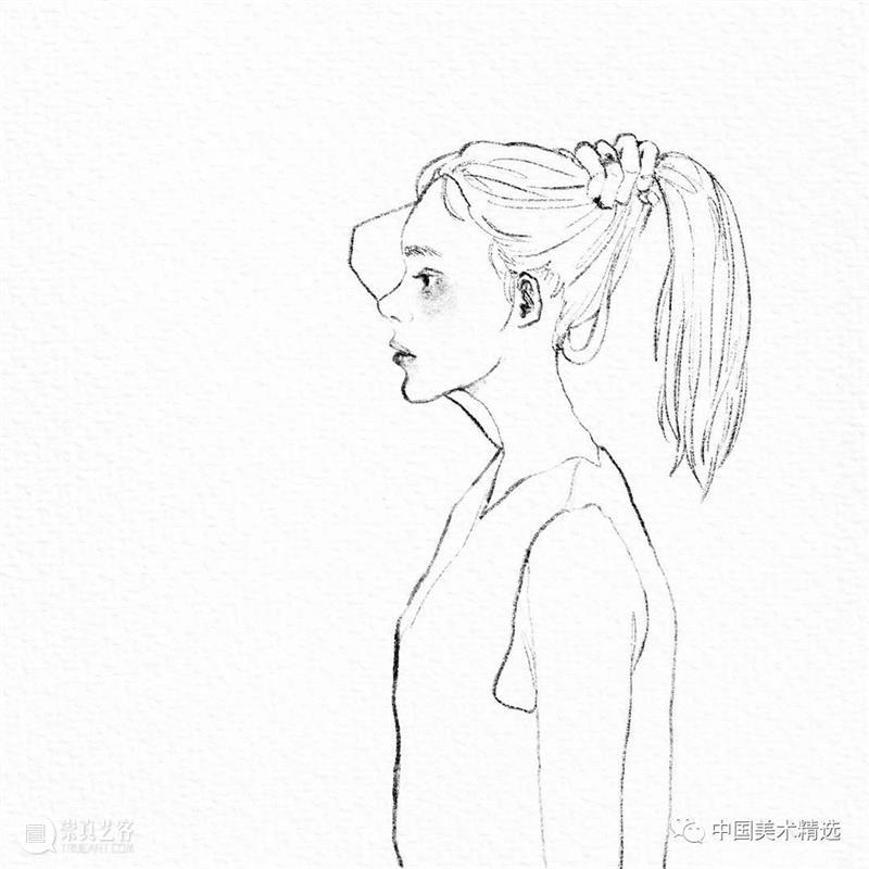 清爽干练的铅笔人像 铅笔 人像 @wonny drawing 作品 往期 好文 光影 色块 肌理 崇真艺客