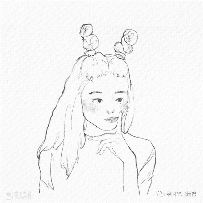 清爽干练的铅笔人像 铅笔 人像 @wonny drawing 作品 往期 好文 光影 色块 肌理 崇真艺客