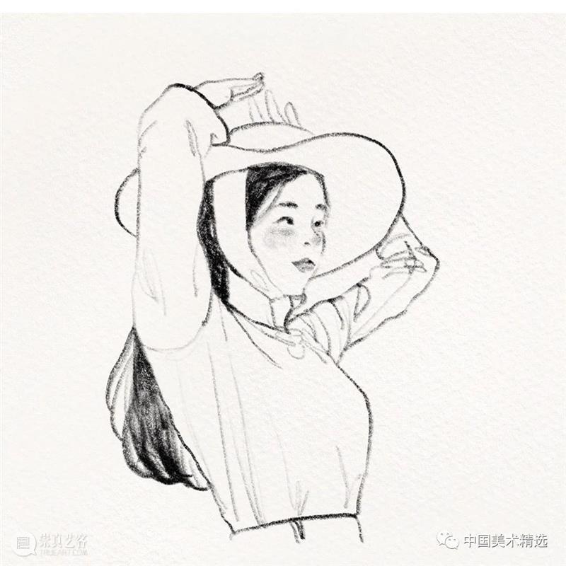 清爽干练的铅笔人像 铅笔 人像 @wonny drawing 作品 往期 好文 光影 色块 肌理 崇真艺客