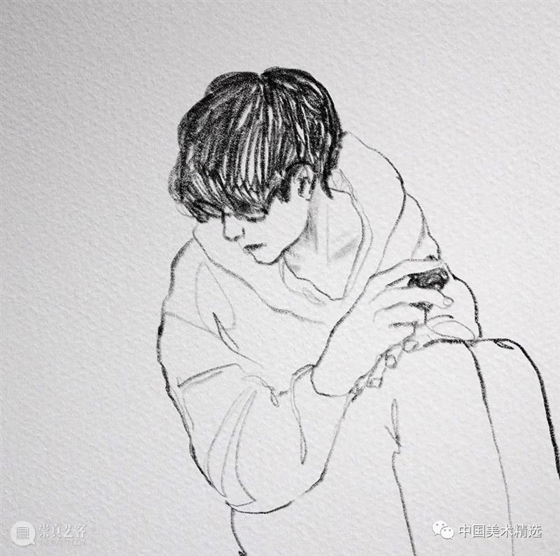 清爽干练的铅笔人像 铅笔 人像 @wonny drawing 作品 往期 好文 光影 色块 肌理 崇真艺客