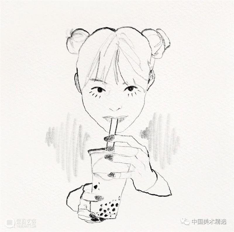 清爽干练的铅笔人像 铅笔 人像 @wonny drawing 作品 往期 好文 光影 色块 肌理 崇真艺客