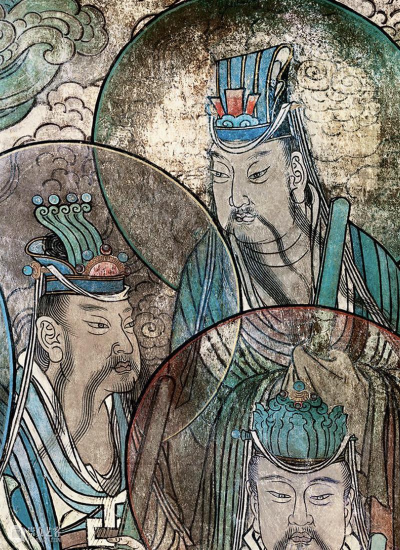国风丨融合唐宋遗风、结合元代特点——绝美的永乐宫壁画 元代 永乐宫 壁画 遗风 特点 国风 唐宋 上方 右上 来文 崇真艺客