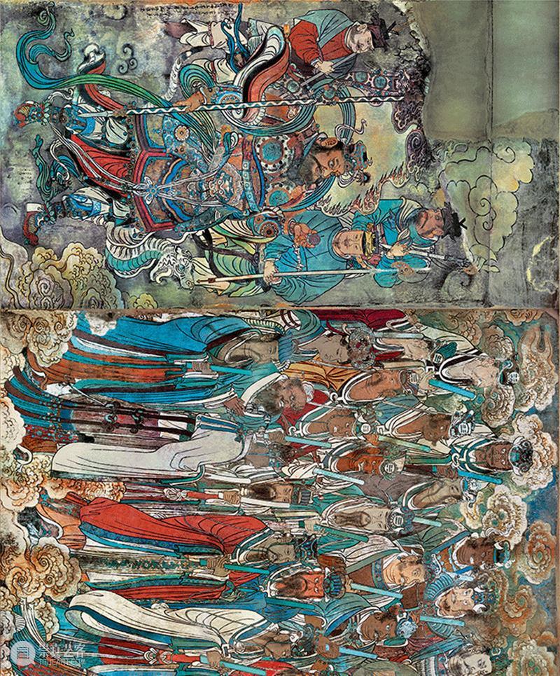 国风丨融合唐宋遗风、结合元代特点——绝美的永乐宫壁画 元代 永乐宫 壁画 遗风 特点 国风 唐宋 上方 右上 来文 崇真艺客