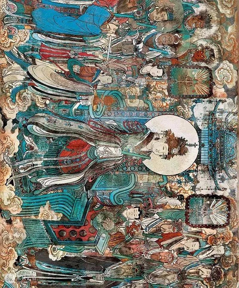 国风丨融合唐宋遗风、结合元代特点——绝美的永乐宫壁画 元代 永乐宫 壁画 遗风 特点 国风 唐宋 上方 右上 来文 崇真艺客
