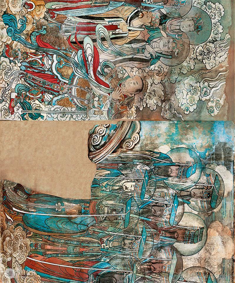 国风丨融合唐宋遗风、结合元代特点——绝美的永乐宫壁画 元代 永乐宫 壁画 遗风 特点 国风 唐宋 上方 右上 来文 崇真艺客