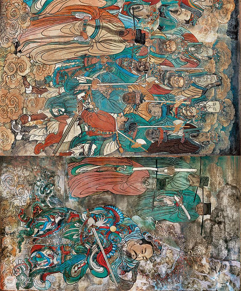 国风丨融合唐宋遗风、结合元代特点——绝美的永乐宫壁画 元代 永乐宫 壁画 遗风 特点 国风 唐宋 上方 右上 来文 崇真艺客