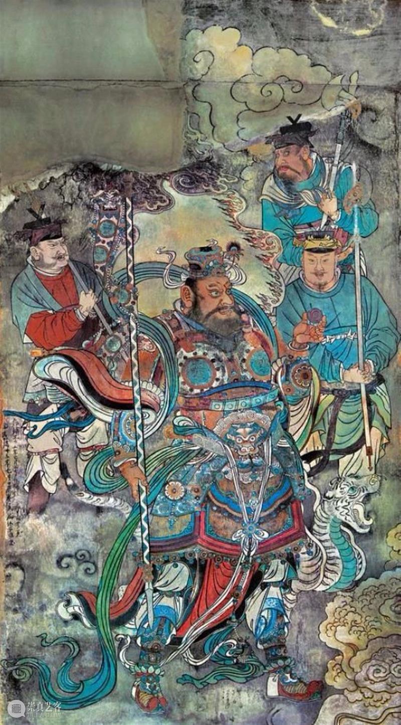 国风丨融合唐宋遗风、结合元代特点——绝美的永乐宫壁画 元代 永乐宫 壁画 遗风 特点 国风 唐宋 上方 右上 来文 崇真艺客
