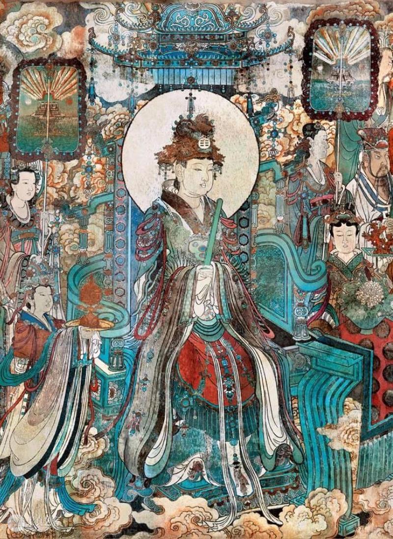 国风丨融合唐宋遗风、结合元代特点——绝美的永乐宫壁画 元代 永乐宫 壁画 遗风 特点 国风 唐宋 上方 右上 来文 崇真艺客