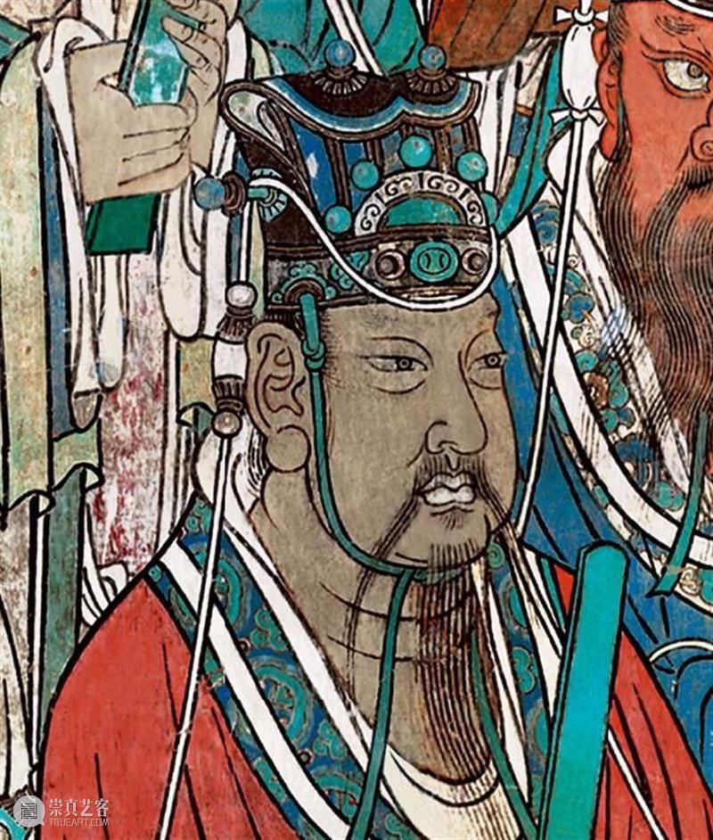 国风丨融合唐宋遗风、结合元代特点——绝美的永乐宫壁画 元代 永乐宫 壁画 遗风 特点 国风 唐宋 上方 右上 来文 崇真艺客