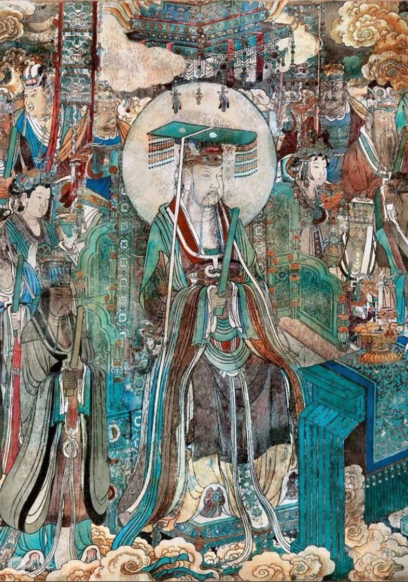国风丨融合唐宋遗风、结合元代特点——绝美的永乐宫壁画 元代 永乐宫 壁画 遗风 特点 国风 唐宋 上方 右上 来文 崇真艺客