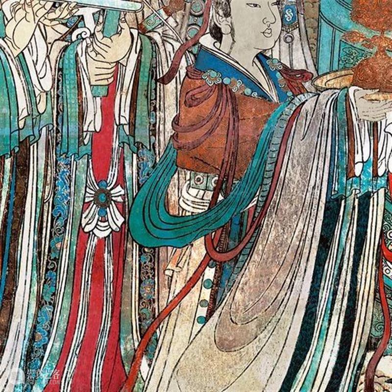 国风丨融合唐宋遗风、结合元代特点——绝美的永乐宫壁画 元代 永乐宫 壁画 遗风 特点 国风 唐宋 上方 右上 来文 崇真艺客