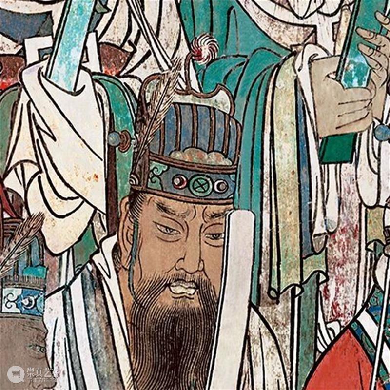 国风丨融合唐宋遗风、结合元代特点——绝美的永乐宫壁画 元代 永乐宫 壁画 遗风 特点 国风 唐宋 上方 右上 来文 崇真艺客