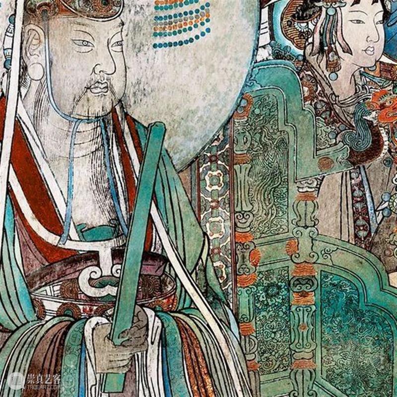 国风丨融合唐宋遗风、结合元代特点——绝美的永乐宫壁画 元代 永乐宫 壁画 遗风 特点 国风 唐宋 上方 右上 来文 崇真艺客