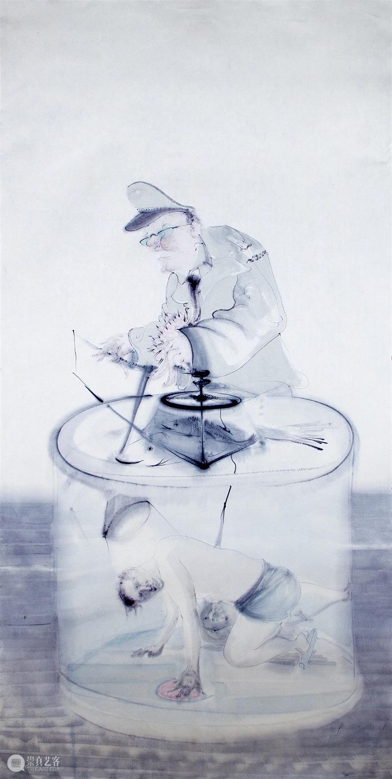 展览现场 | 当水墨遇见魔幻现实主义，李惠昌个展在京展出 李惠昌 水墨 现场 魔幻现实主义 个展 贾廷峰 西沐 学术 哼者 黑色 崇真艺客