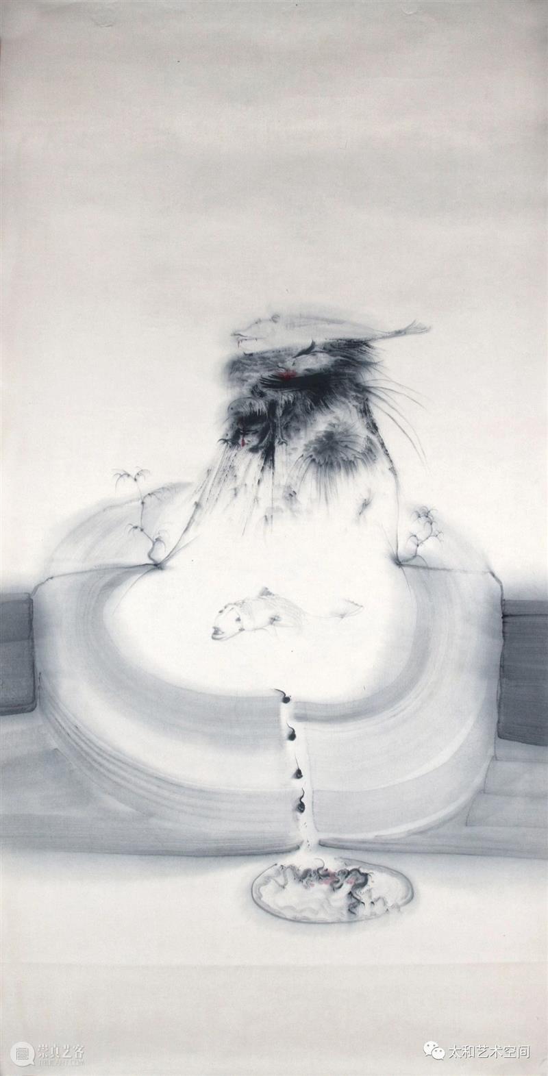展览现场 | 当水墨遇见魔幻现实主义，李惠昌个展在京展出 李惠昌 水墨 现场 魔幻现实主义 个展 贾廷峰 西沐 学术 哼者 黑色 崇真艺客