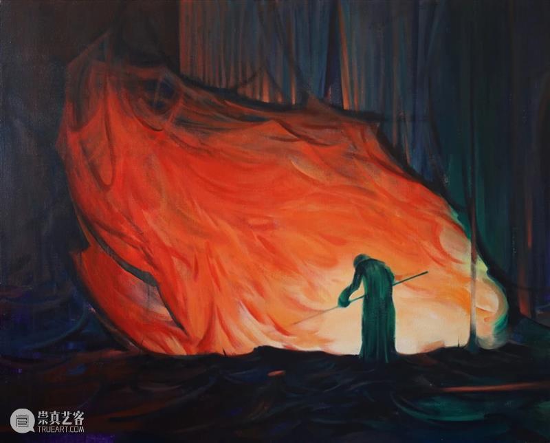 幕帘——《飞慢》张博夫个展 张博夫 个展 幕帘 飞慢 林妍 火焰 人类 世界 概念 生命力 崇真艺客