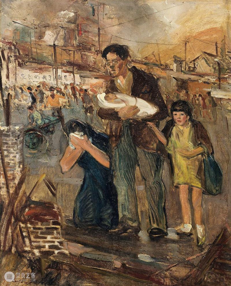 LONG玩艺儿 | 常书鸿作品《姐妹俩》 作品 常书鸿 姐妹俩 LONG 玩艺儿 龙美术馆 西岸 展厅 新展 衣裳 崇真艺客