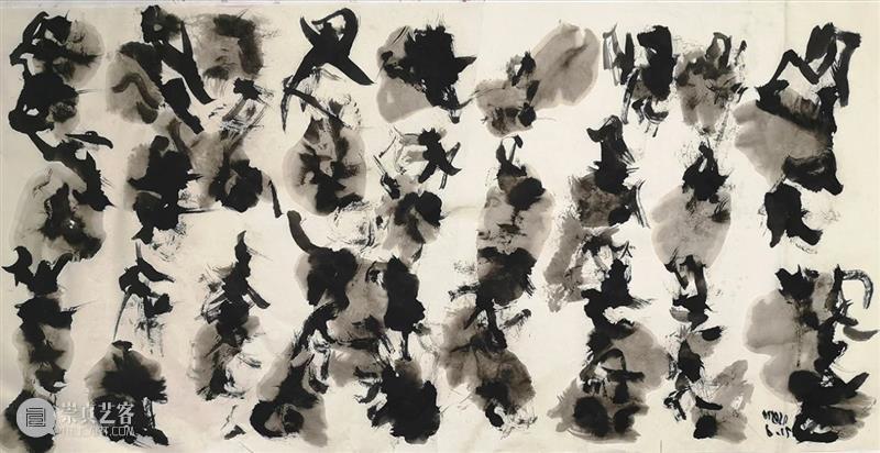 「抽象2020/中 黑与白」丁设 Ding She | YIBO GALLERY  YIBO GALLERY 黑与白 丁设 抽象2020 She GALLERY Abstraction Black White 纸本 水墨 崇真艺客