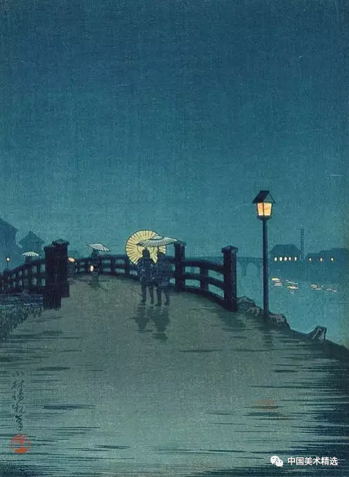 孤月映夜影 孤月 夜影 庄田 耕峰 Koho 日本 明治 时代 浮世绘 画家 崇真艺客