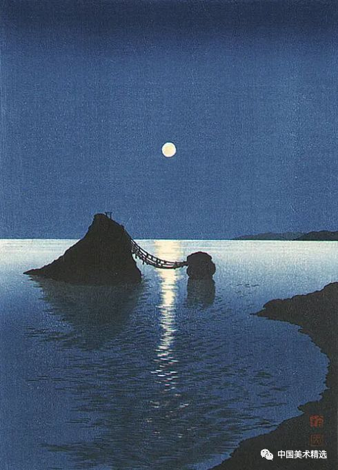 孤月映夜影 孤月 夜影 庄田 耕峰 Koho 日本 明治 时代 浮世绘 画家 崇真艺客
