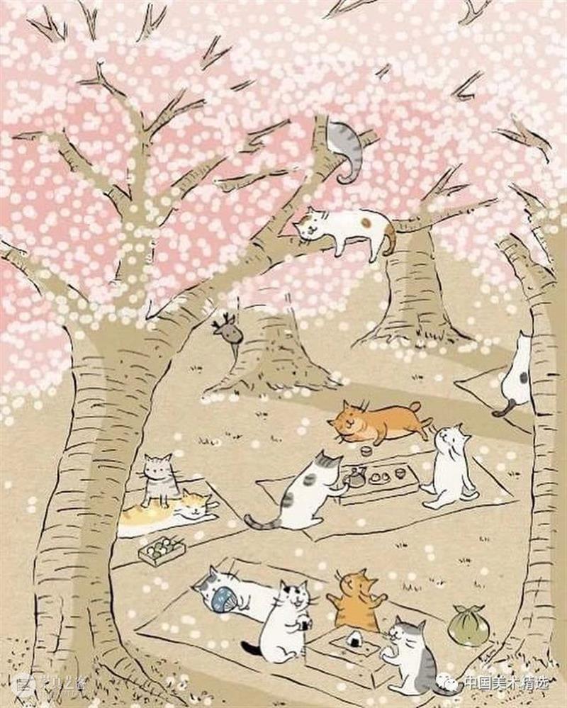 浮世猫绘 浮世 台湾 插画家Ms.Cat 笔下 生活 猫咪 脾气 作品 人文 情怀 崇真艺客