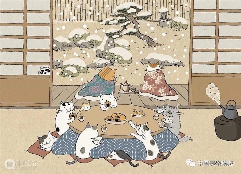 浮世猫绘 浮世 台湾 插画家Ms.Cat 笔下 生活 猫咪 脾气 作品 人文 情怀 崇真艺客