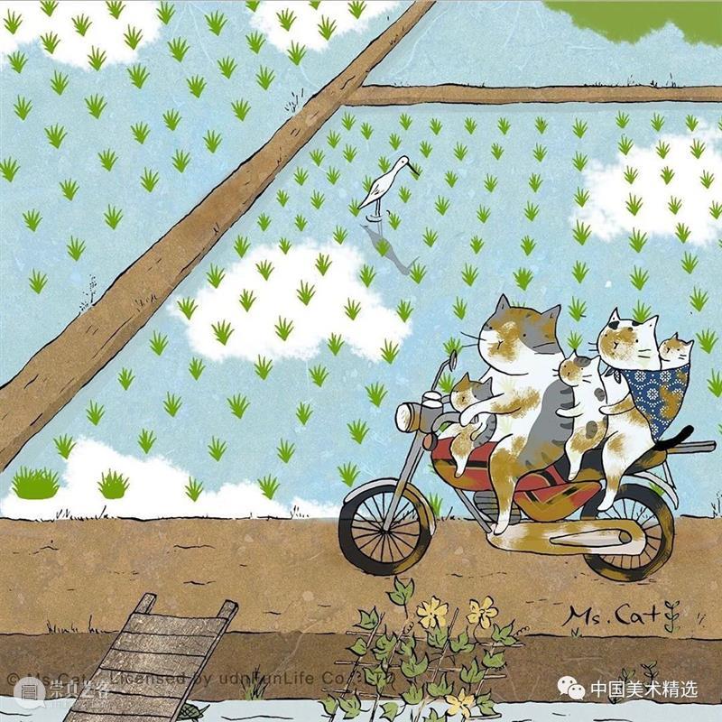 浮世猫绘 浮世 台湾 插画家Ms.Cat 笔下 生活 猫咪 脾气 作品 人文 情怀 崇真艺客