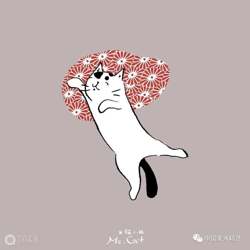 浮世猫绘 浮世 台湾 插画家Ms.Cat 笔下 生活 猫咪 脾气 作品 人文 情怀 崇真艺客