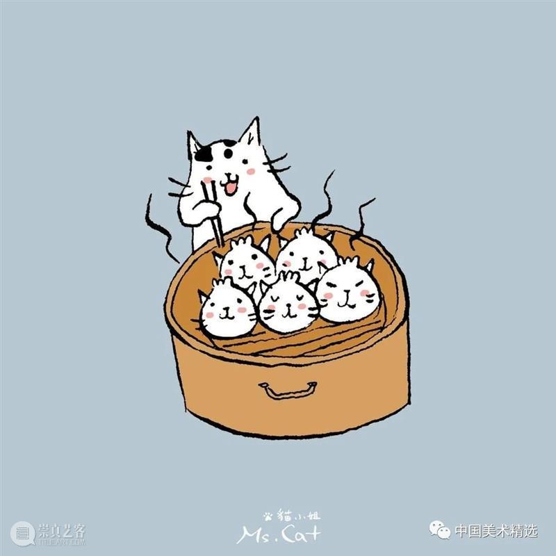 浮世猫绘 浮世 台湾 插画家Ms.Cat 笔下 生活 猫咪 脾气 作品 人文 情怀 崇真艺客