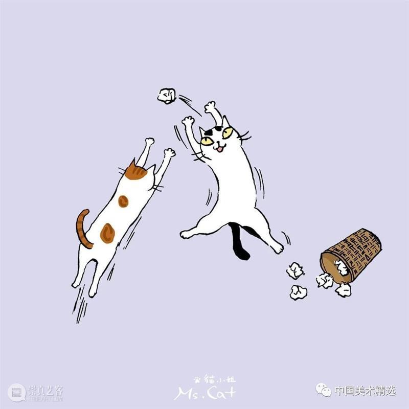 浮世猫绘 浮世 台湾 插画家Ms.Cat 笔下 生活 猫咪 脾气 作品 人文 情怀 崇真艺客